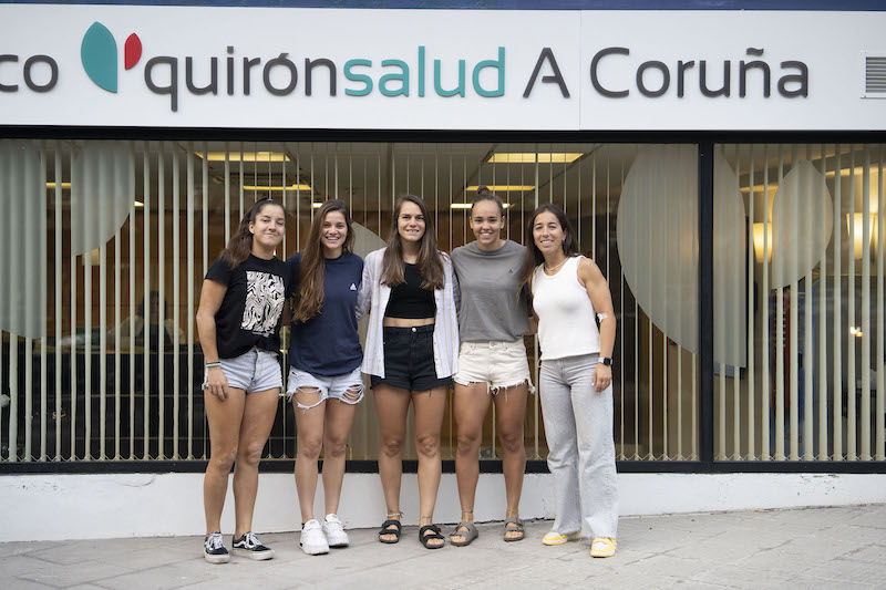 Las jugadoras del Deportivo Abanca han pasado los reconocimientos médicos en el Centro Médico Quirónsalud A Coruña
